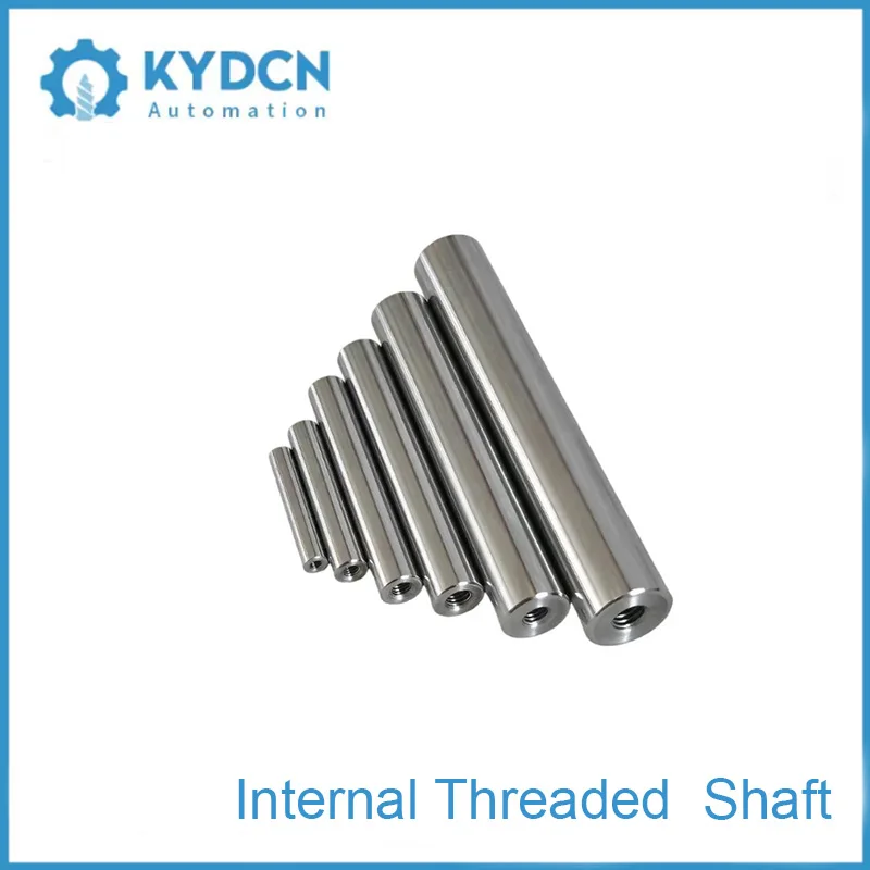 6mm Diameter Custom Aluminum Guide Shaft Double Head Internal Thread Aluminum Round Optical Bar Precision CNC Machining
