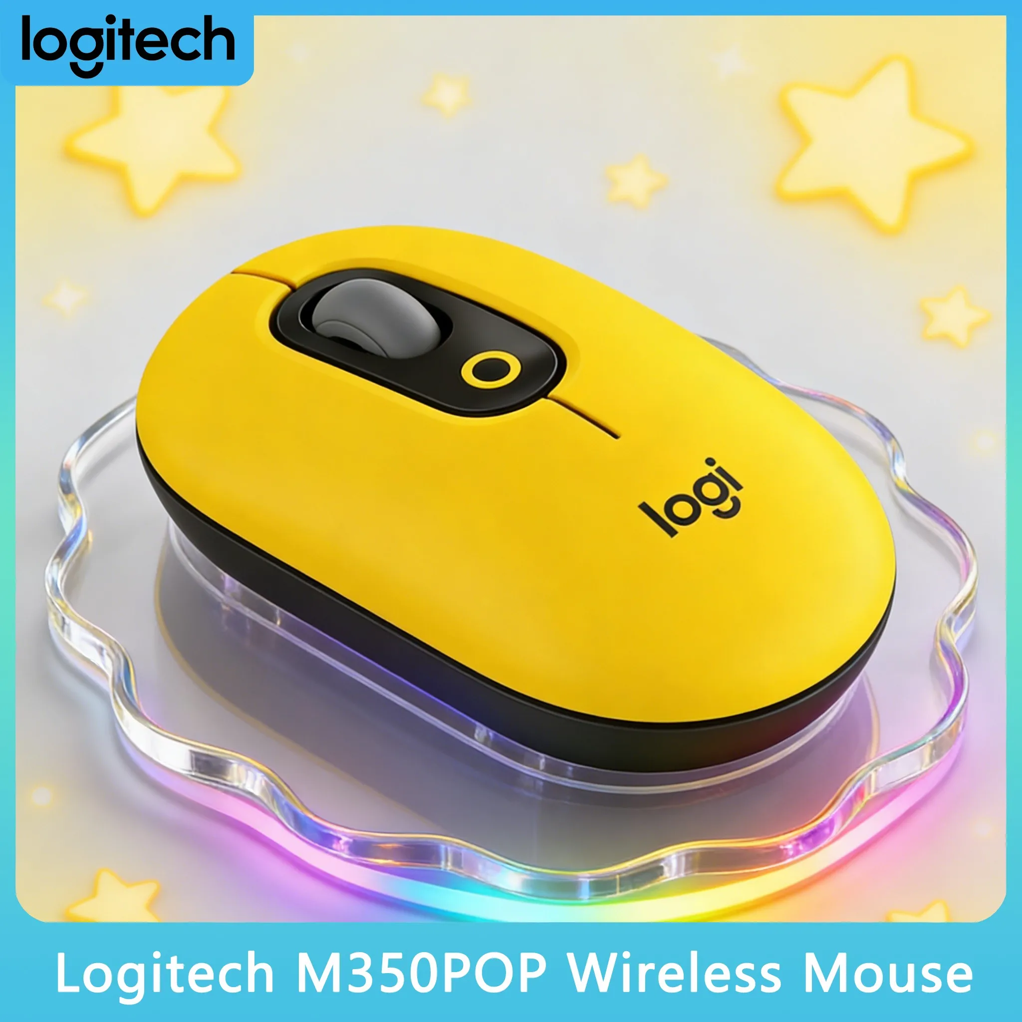 

Беспроводная мышь Logitech M305POP с настраиваемой кнопкой-эмодзи для онлайн-чатов