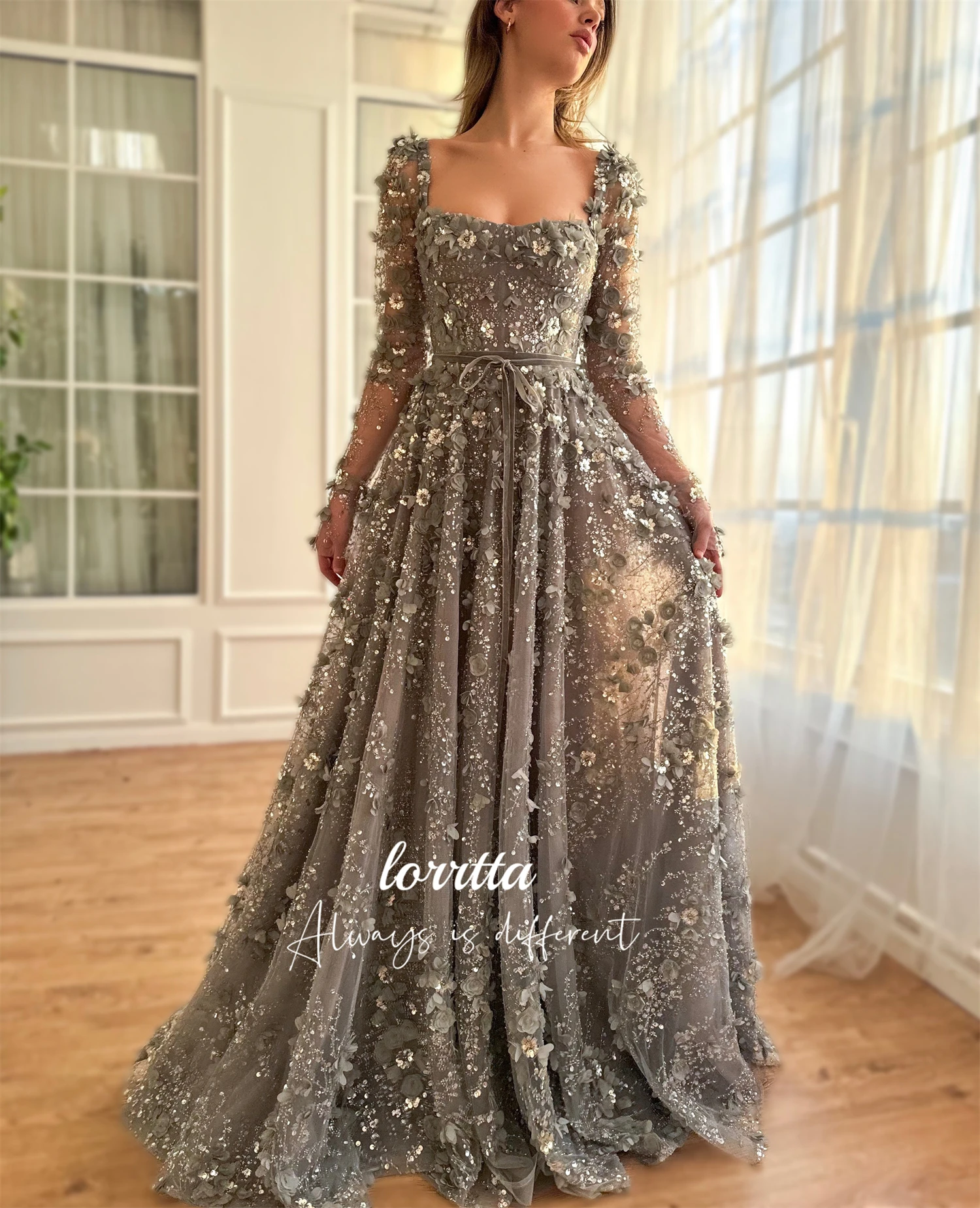 Loretta Line A Party Dress czarna suknia balowa luksusowe tureckie suknie wieczorowe Gala eleganckie sukienki 2024 luksusowe kobiety dostosowane