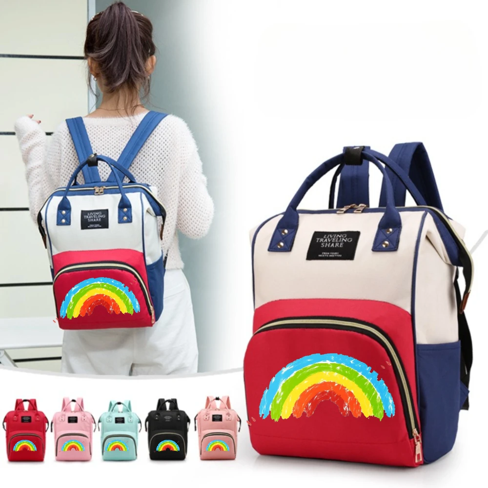 

Рюкзак для детских подгузников — многофункциональная дорожная сумка для подгузников большой вместимости, износостойкий и водонепроницаемый материал