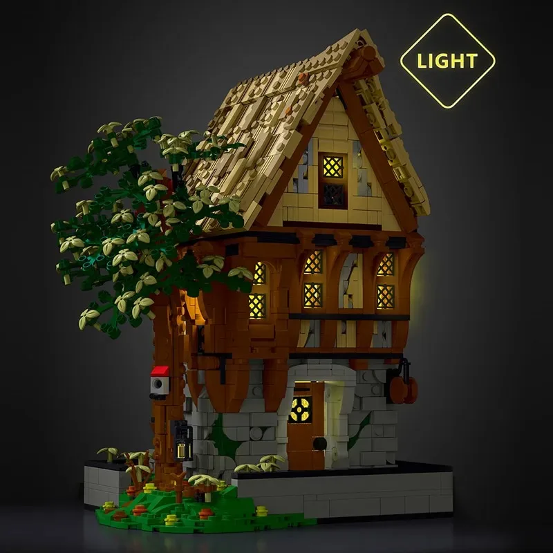 Creative Expert Modular Buildings MOC XMORK 033031 Medieval BlackSmith Model 1991PCS Building Blocks Brick Puzzle Toys for Gift