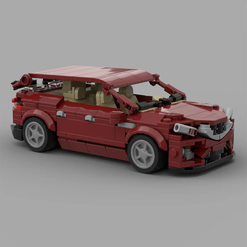 City Car Model MOC Building Bricks Mid-To-Large-Sized Luxury SUV Modular Technology Children Holiday Gifts Assemble Toys Suit