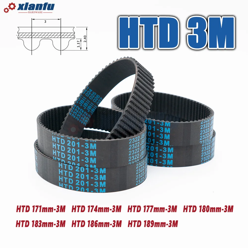 إطار حزام HTD بطول 3 أمتار من المطاط من من من من من نوع HTD #6