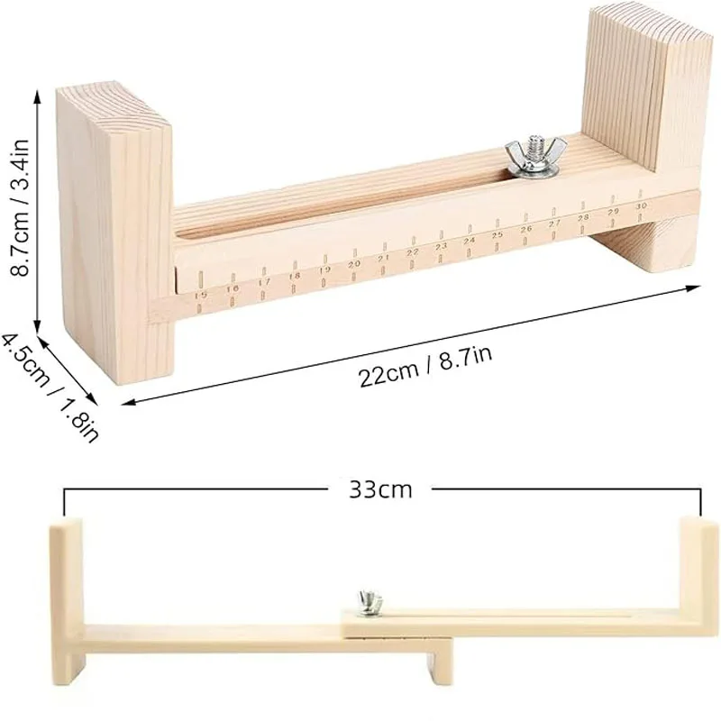 Adjustable Length Paracord Bracelet DIY Craft Maker Tool Lanyard Weaving Maker Wooden Frame-Paracord Braiding Kit Kids Idea Gift