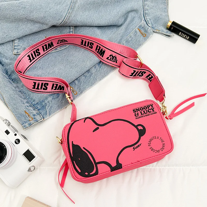 

Snoopy women pu mobile phone bag coin purse camera messenger bag summer new fashion shoulder bag