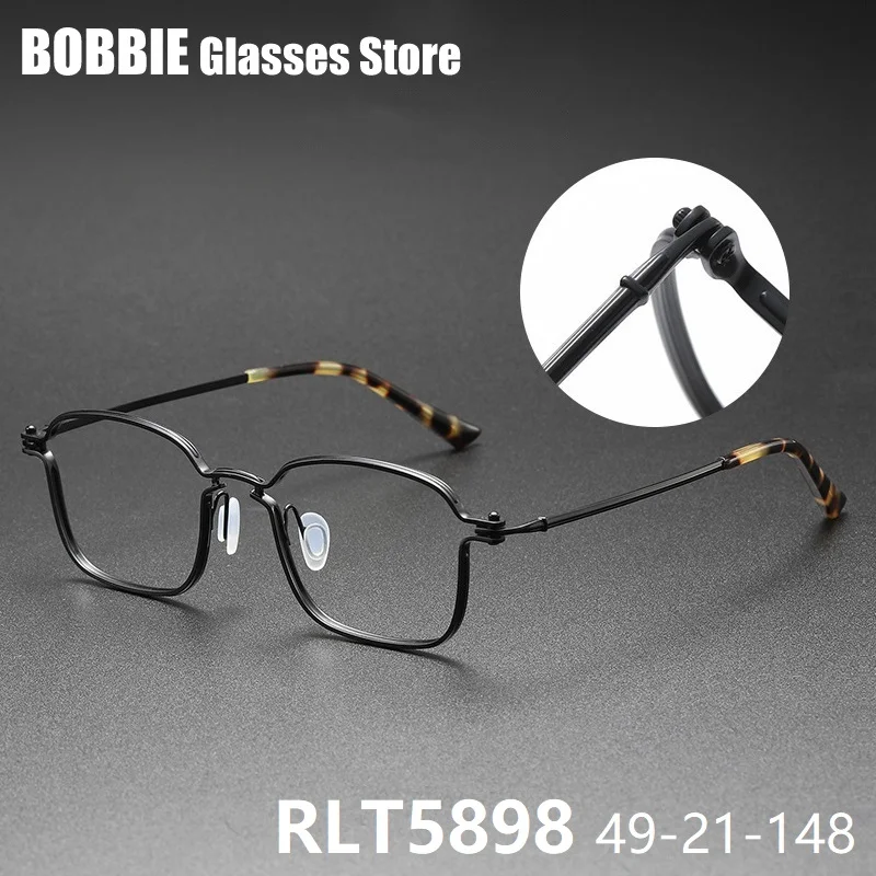 

Ultralight Titanium Vintage Glasses Frame Men Retro Myopia Full Rim Italy Handmade Designer Style Japanese Personalize Eyewear