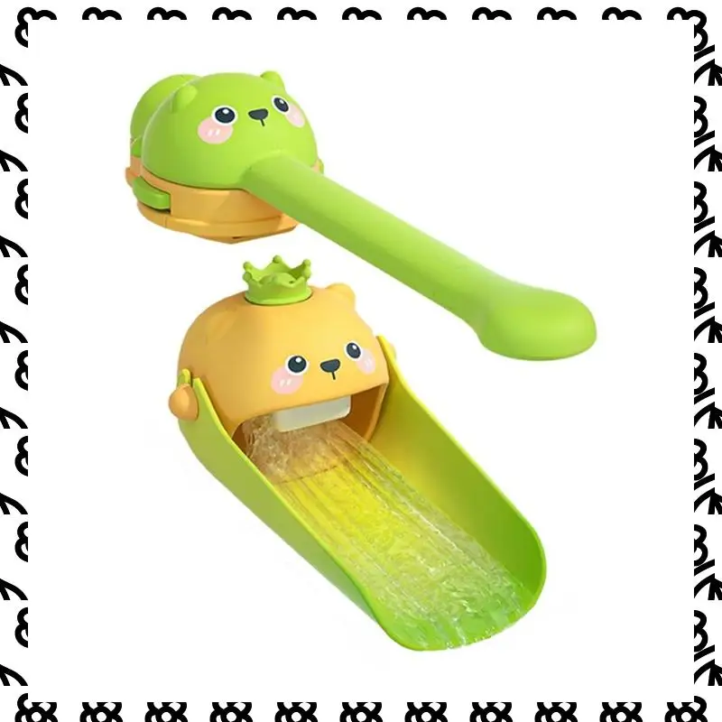 

A07I удлинитель для смесителя с мультяшными животными для детей, ручная стирка в ванной, аксессуары для раковины, кухня, удобная для мытья ребенка