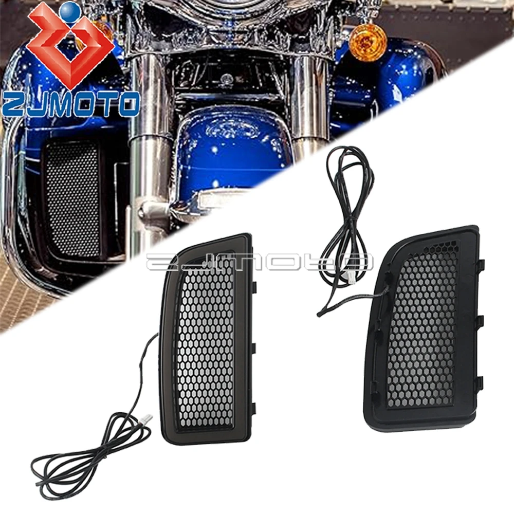 

Motorcycle LED Fairing Lower Grills DRL Turn Signal Light For Harley Touring Electra Glide Ultra Classic Road Glide FLHXSE 14-20