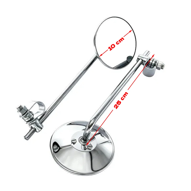 Motorcycle Mirrors Universal Handlebar Rearview Mirrors Scooter E-Bike ATV Dirt Bike Rear View Mirrors HD Side Mirror