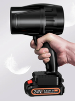80MM Turbo Fan Violent Air Gun 500g Thrust Stepless Speed High Power Turbofan Leaf Blower Handheld Jet Fan With Battery