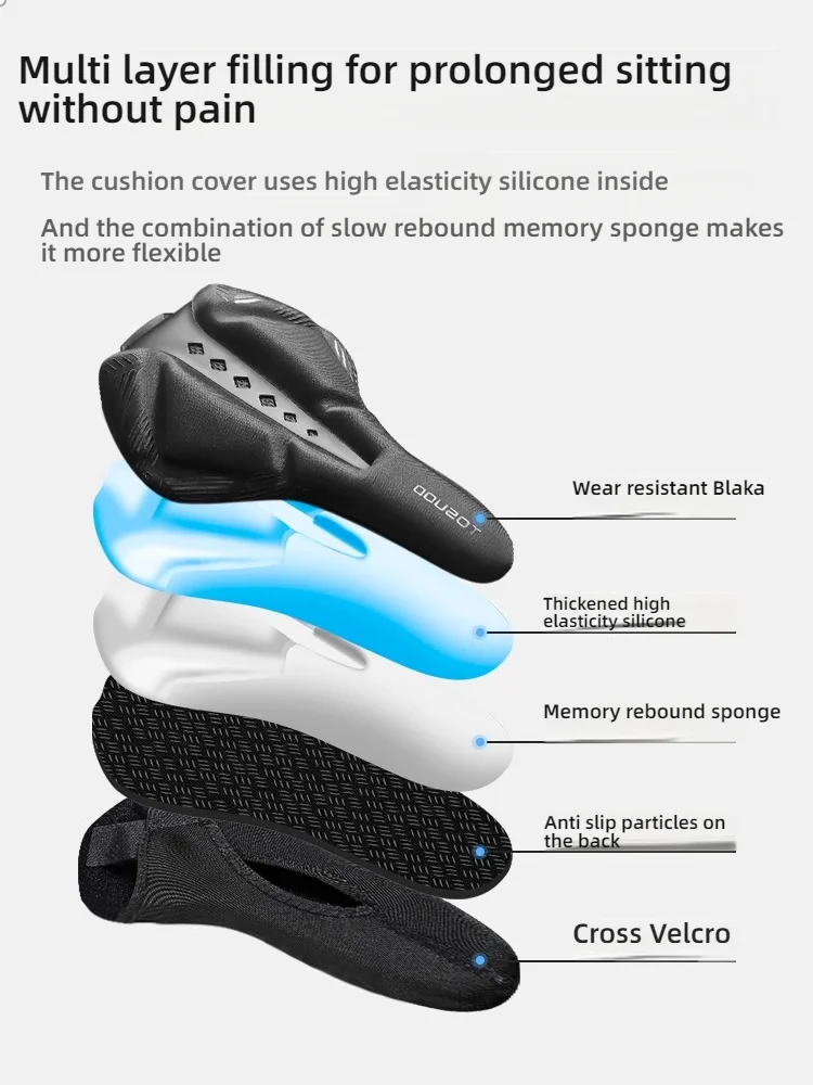 TOSUOD Accessori per coprisedili per bici da strada impermeabili ispessiti in silicone ultra morbido per mountain bike