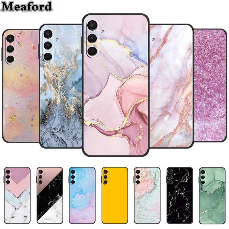 Funda para Samsung A56 A26 mármol TPU funda trasera de silicona suave para Samsung Galaxy A26 A56 5G fundas Mica pintada colorida nueva Capa