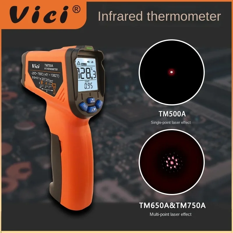 

Vici thermometer industrial high-precision laser thermometer gun kitchen oil temperature gun baking infrared temperature gun