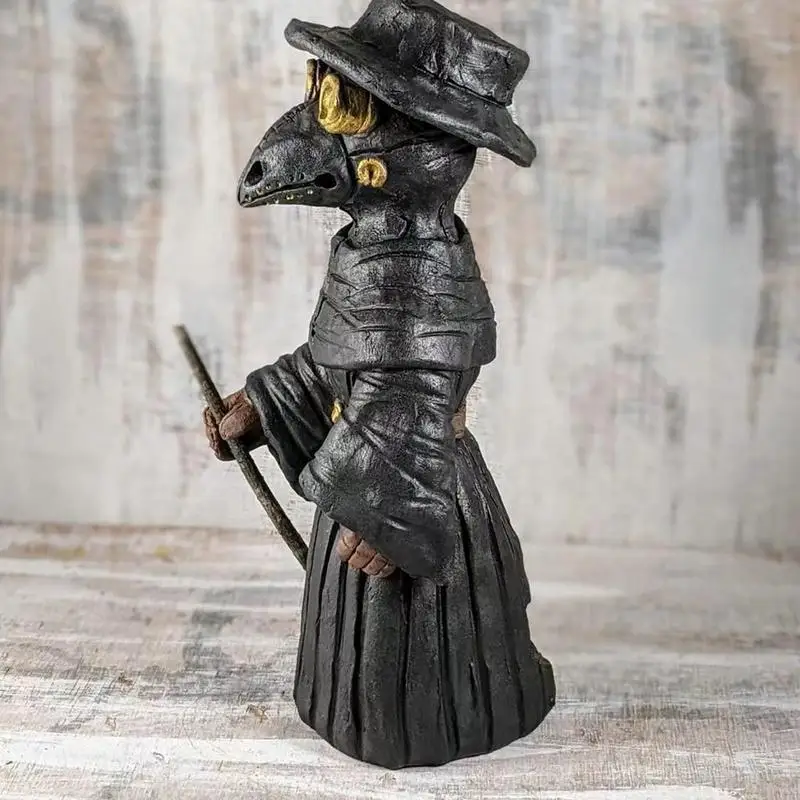 Crow Incense Burner Halloween Crow Incense Burner Resin Sorcery Home Decor Desktop Ornament Handmade Cone Burner Figurine