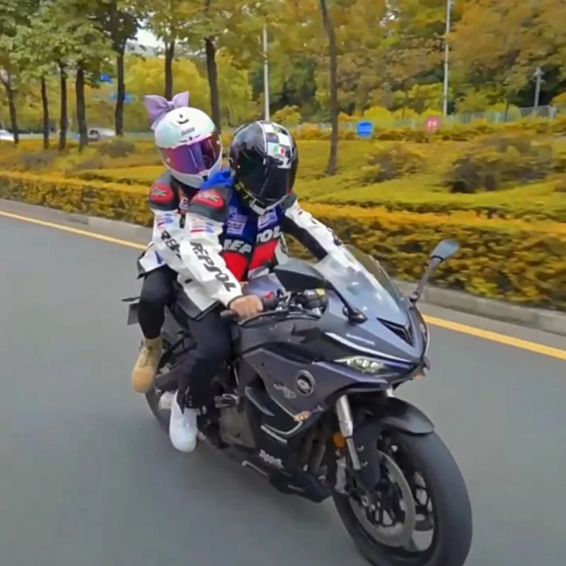 

Four Season DUHAN PU Men's Motorcycle Jacket Windproof Accessories Women's Motorcyclist Racing Coat Motocross Jackets
