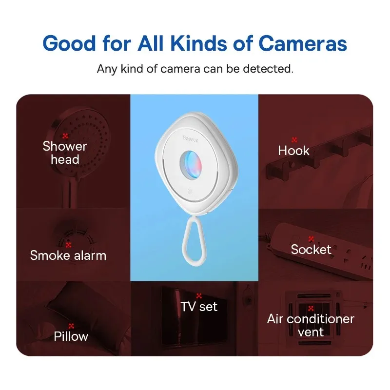 Xiaomi Camera Detector for Anti Candid Security Protection Mini Pinhole Hidden Camera Lens Detect Gadget Hotel Peeping Detector