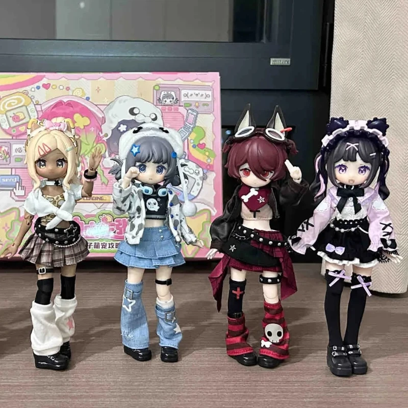 

В наличии, электронная кукла для домашних животных, масштаб 12, слепая коробка Bjd, шарнирная фигурка, украшение для рабочего стола, подарок на день рождения