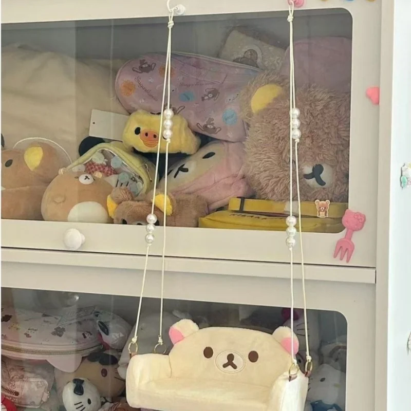 Cartoon Rilakkuma plush swing toys creative bedroom decoration cute doll storage toys swing boys and girls Christmas gifts