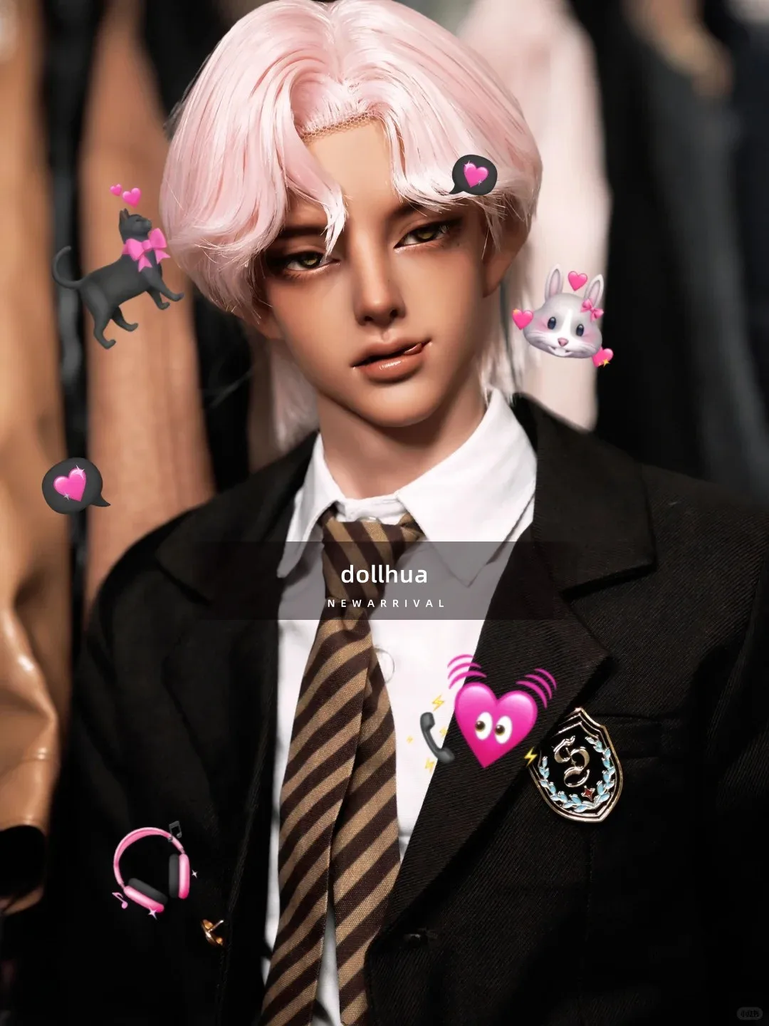 ตุ๊กตา BJD ผู้ชายหล่อ ขนาด 65 ซม. 1/3 แบบ SD ตัวเล็ก งานเพ้นท์ขอบแบบ Hwayeon ข้อต่อแบบลูกบอล ทำจากเรซิ่น พร้อมแต่งหน้า