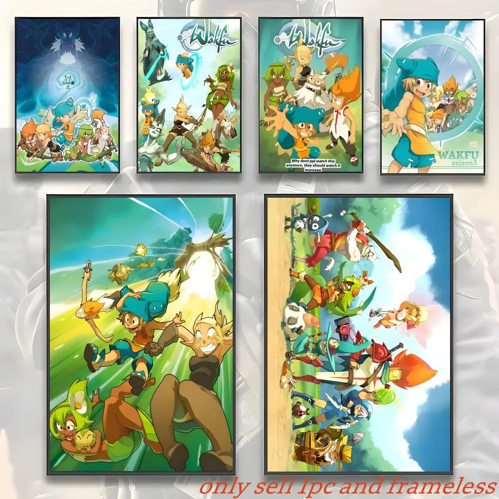 MMORPG Game Internet W-Wakfu Poster HD Poster Wall Art interior Hallway Home Decoration Holiday Gifts