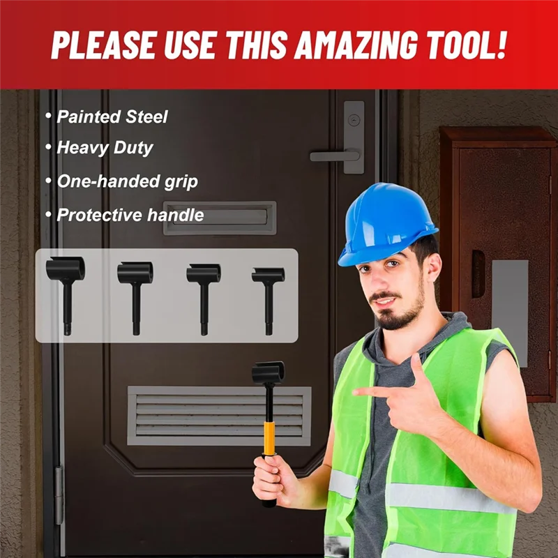 

AB66-Hinge Adjusting Wrench For Door- 4 In 1 For Door Hinge Adjustment Tool For Residential And Commercial Heavy-Duty Constructi