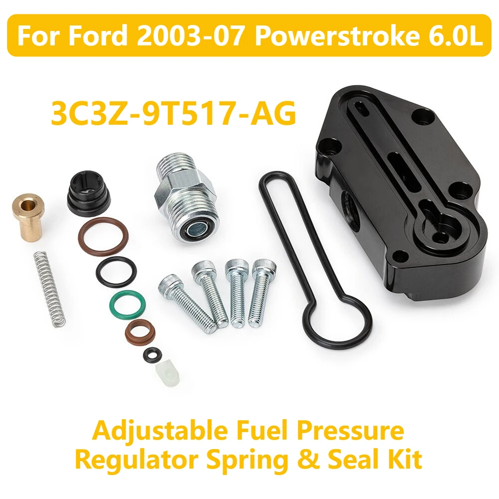 

For Ford 6.0L Powerstroke Adjustable Fuel Pressure Regulator Spring & Seal Kit 3C3Z-9T517-AG