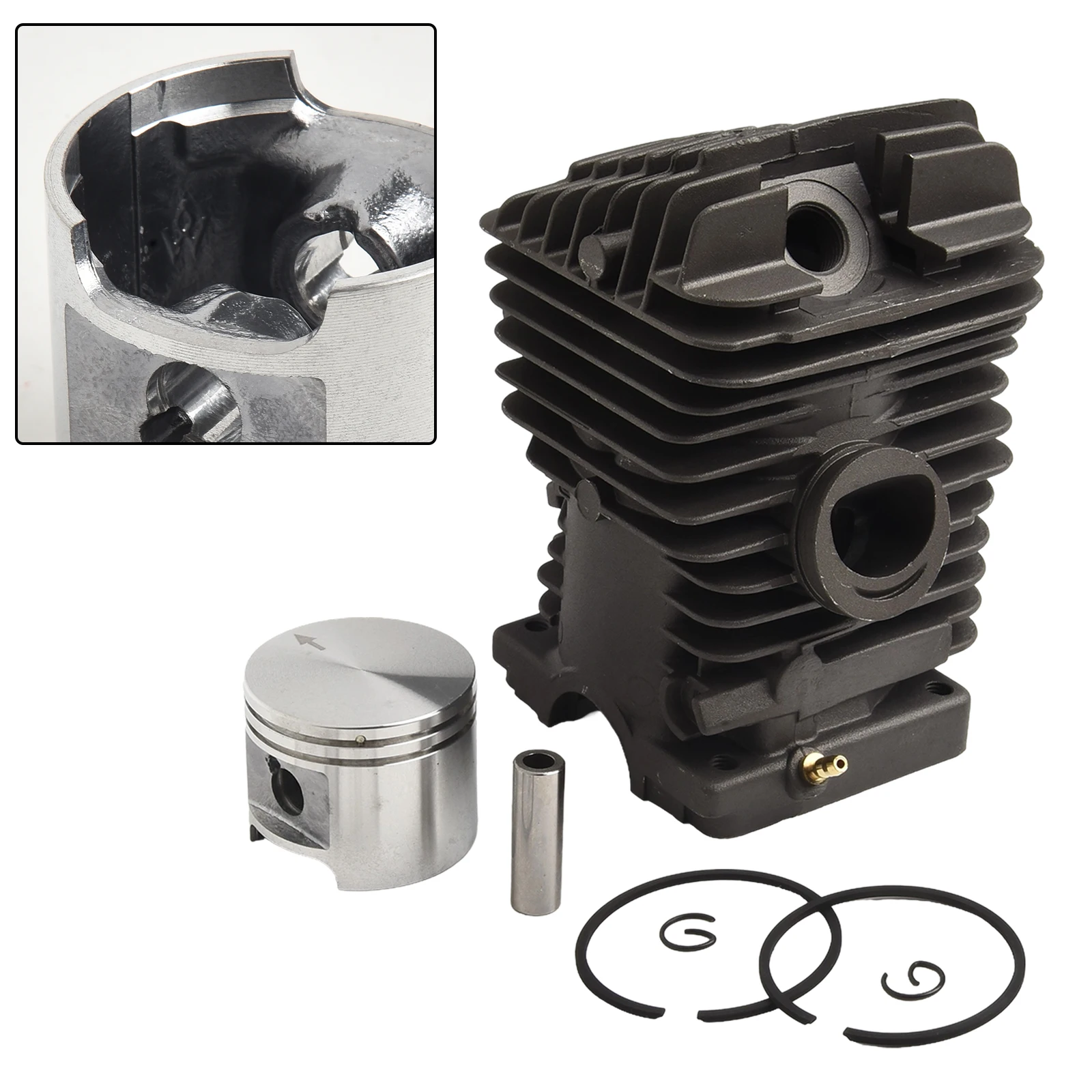 

Piston Cylinder Concrete Cut-Off Saws MS390 1127 020 1216 Bore 46mm Chainsaw Models MS290 REBUILD KIT Portable