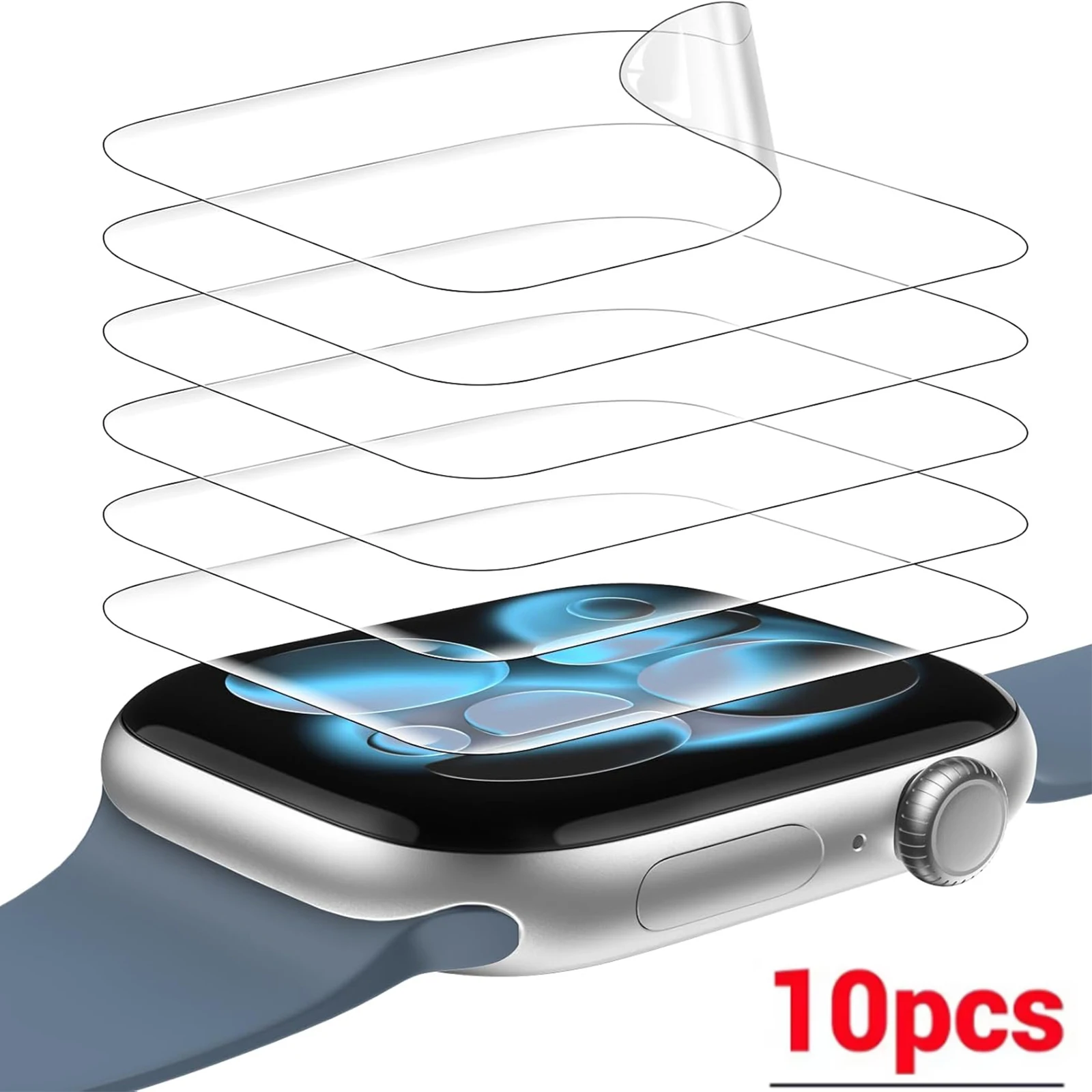 Watch Case Bumper - 10 szt. Folia hydrożelowa do Apple