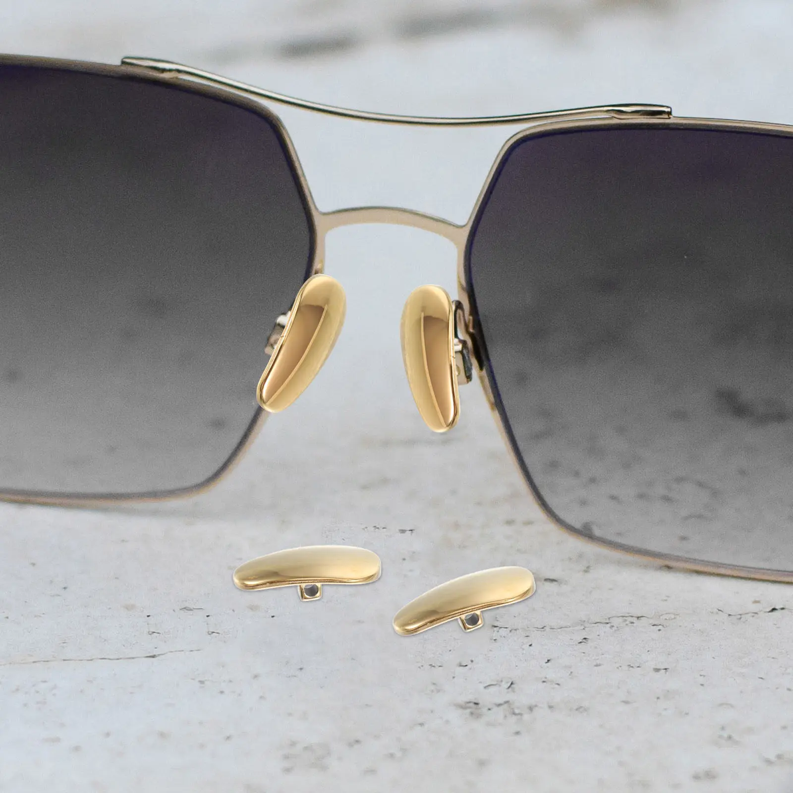 

3Pairs Ceramic Anti Slip Nose Pads for Glasses Eyeglasses Sunglasses Non Slip Nose Guards Replacement Comfortable Skin Friendly