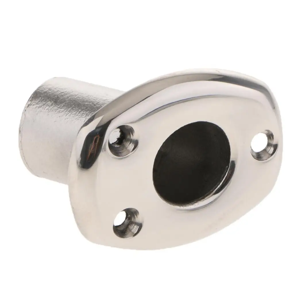 Marine Stainless Steel 316 Handrail Fitting Flag Pole Holder Boat Rail Mount Base for Fiberglass Boat Deck