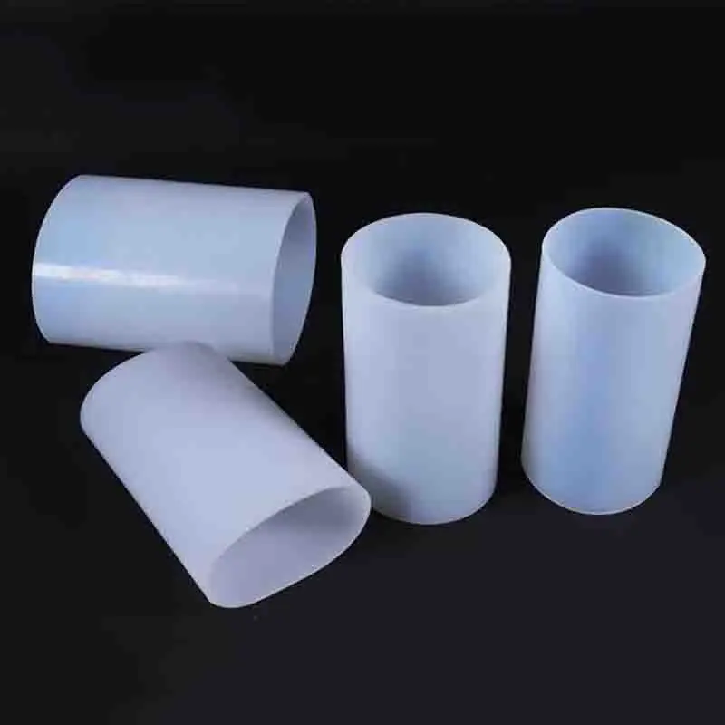 1M White Silicone Rubber Pipe High-Temperature Resistant Soft Tube 100-200mm Diameter for Industrial Use as Protective Sleeve