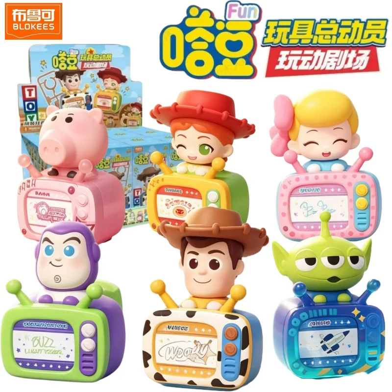 

Genuine Blokees Toy Story Fun01 Theater Series Buildable Figurine Woody Jessie Ornament Collectible Present
