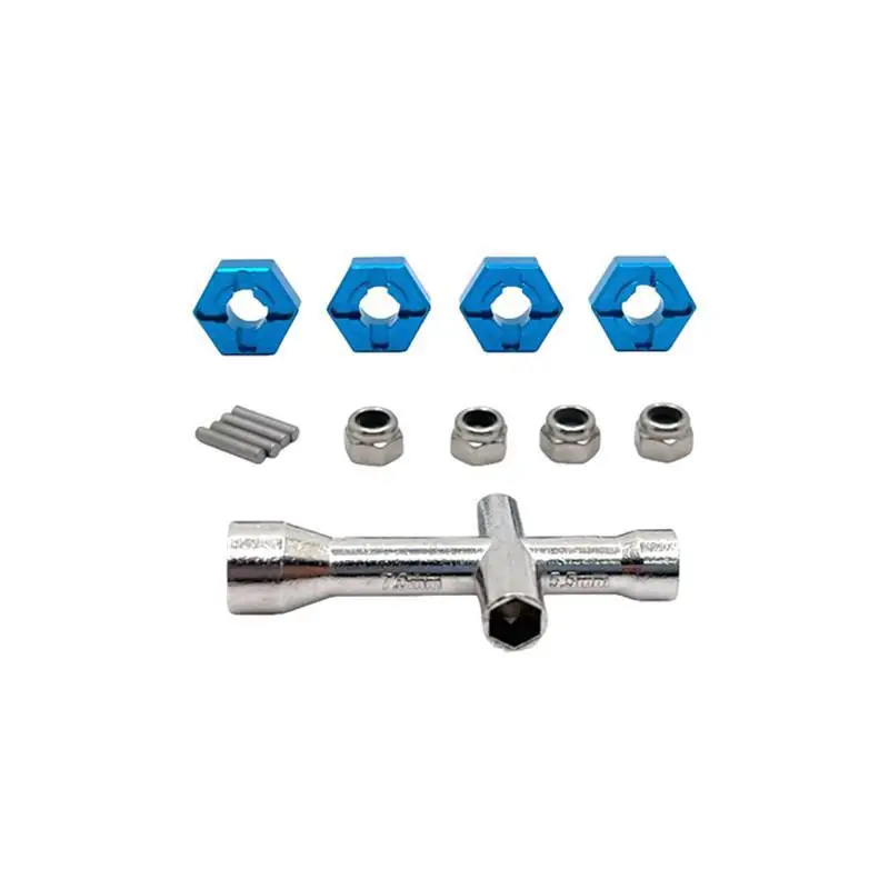 SCY 16101 16102 16103 PRO SG116PRO MJX 16208 16209 H16 adaptador de cubo hexagonal de rueda de Metal de 12mm 1/16 RC accesorios de piezas de actualización de coche