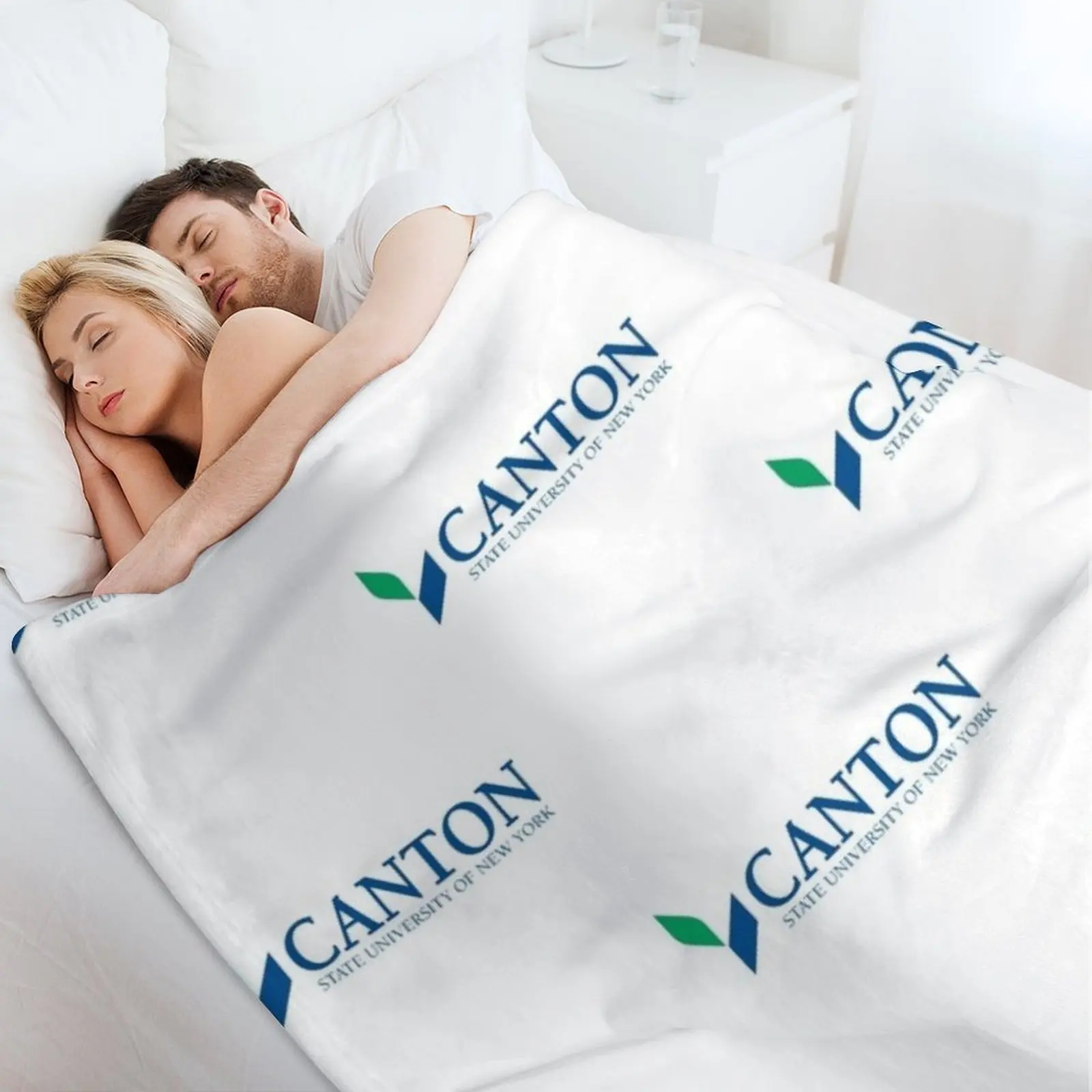 بطانية رمي كانتون من جامعة ولاية نيويورك، ديكورات فاخرة، بطانيات دافئة أنعم #4