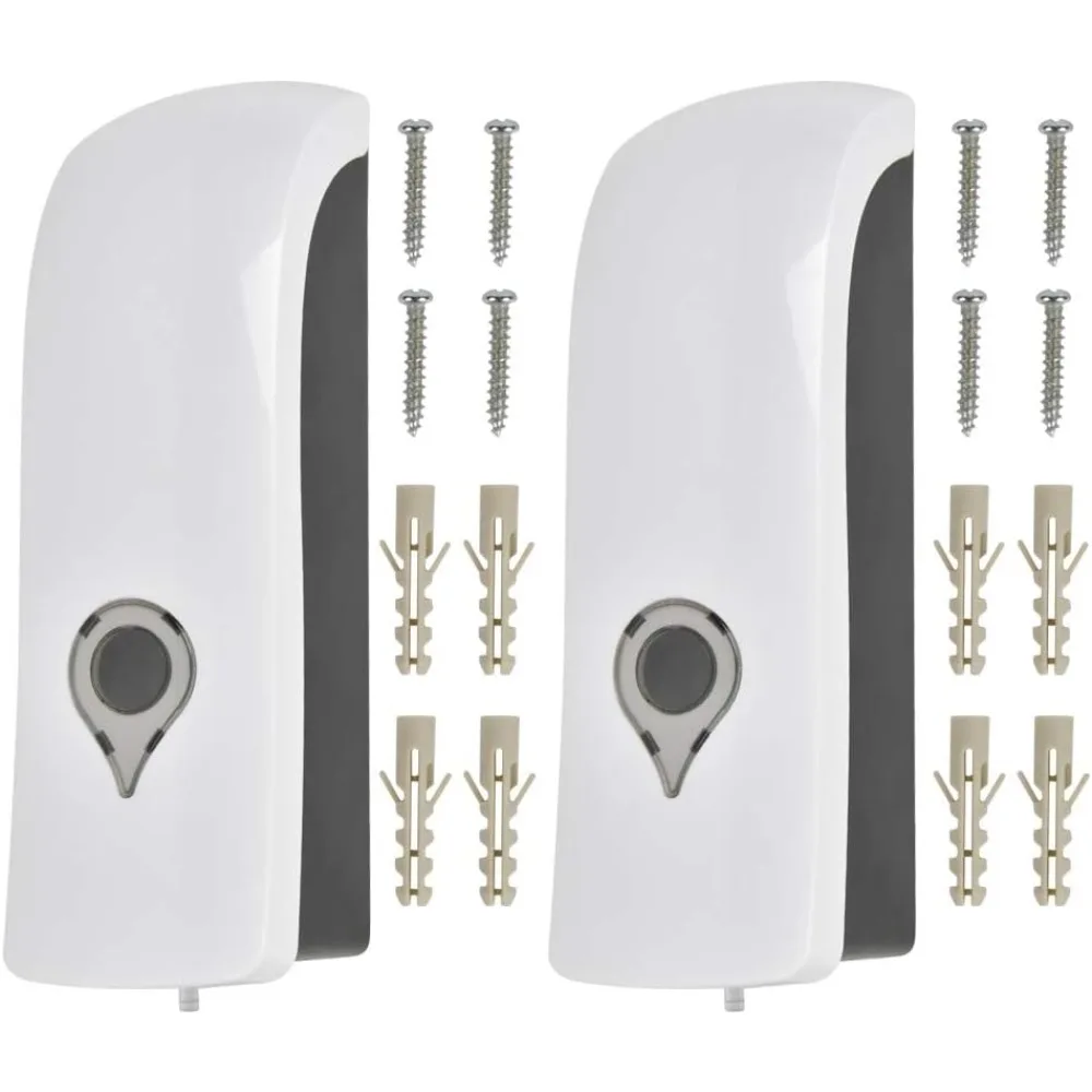 

2Pcs Soap Dispenser Wall Mounted, 300ml Manual Singal-head Hand Pump, Wall Mounted Soap Dispenser Pump Bathroom