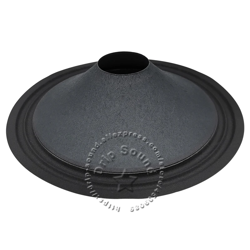 10" inch 245mm 49.5mm Core Speaker Cone Paper Basin Woofer Drum Paper 2-Ring Cloth Edge Trumper Bass Repair Parts #Black1