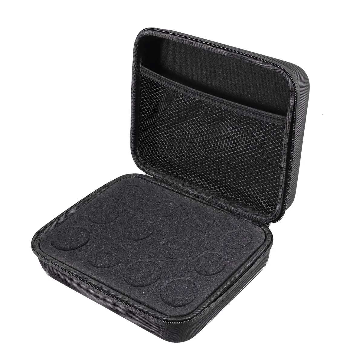 กระเป๋าเก็บน้ำมันหอมระเหยแบบแข็ง 1 ชิ้น 12 ช่อง ขนาด 5 มล. 10 มล. 15 มล.  วัสดุ EVA กันน้ำ พกพาสะดวก สำหรับขวดลูกกลิ้ง น้ำมันหอมระเหย