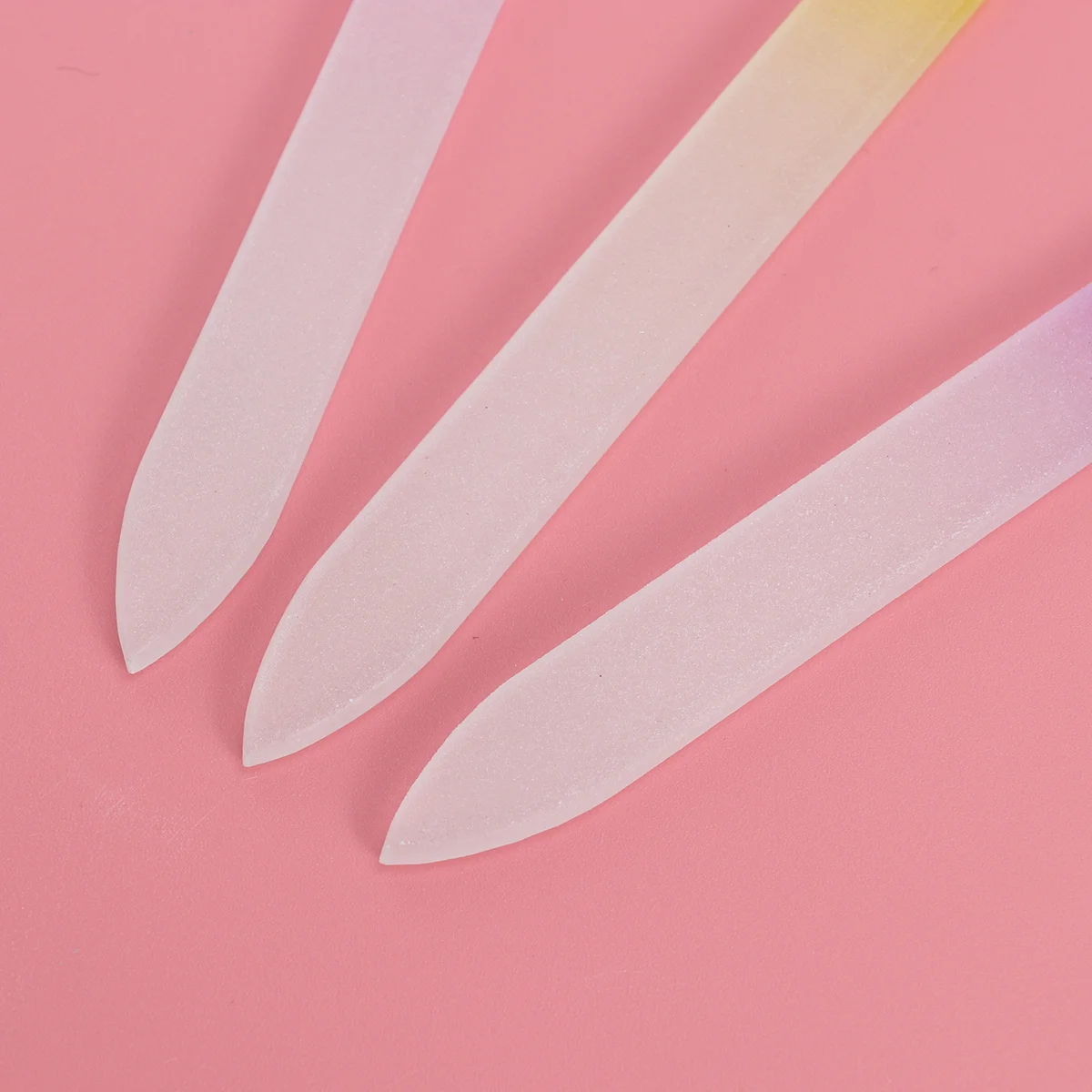 

3pcs Glass Files Premium Manicure Finger Pedicure File Nail Care Tools Smooth Finish Durable Reusable Nail Art Great Gift