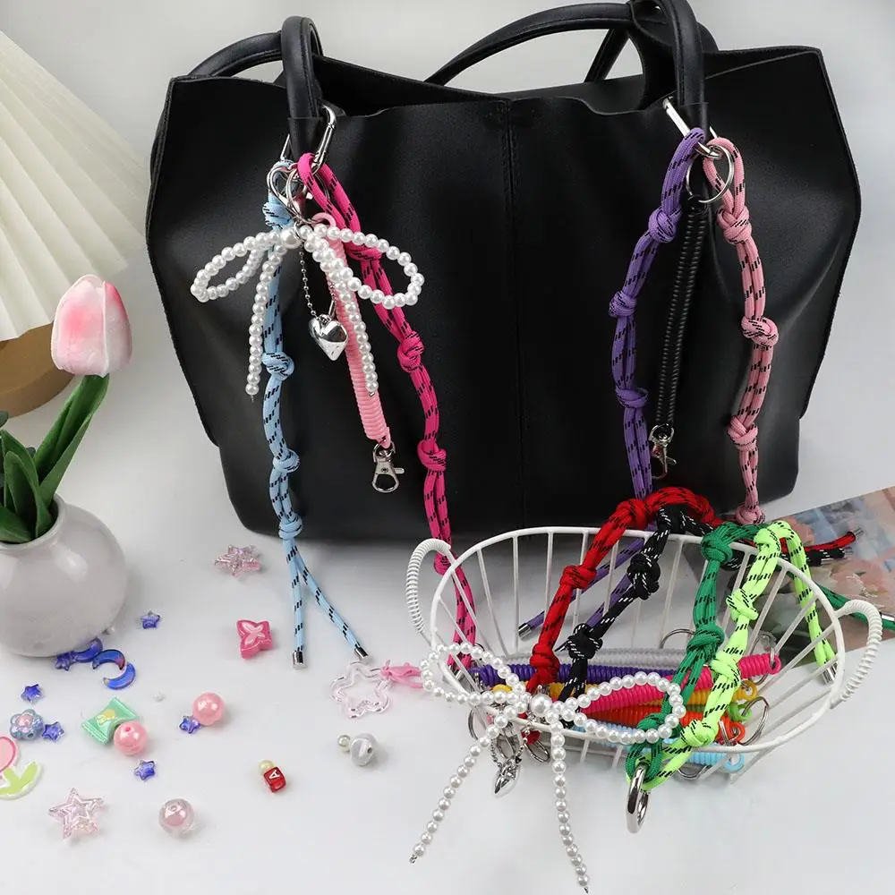 DIY Accessories Lanyard Colorful Nylon Rope Charm Bag Pendant Personality Jewelry Anklet Bracelet Ankle Charm Ropes Pendant