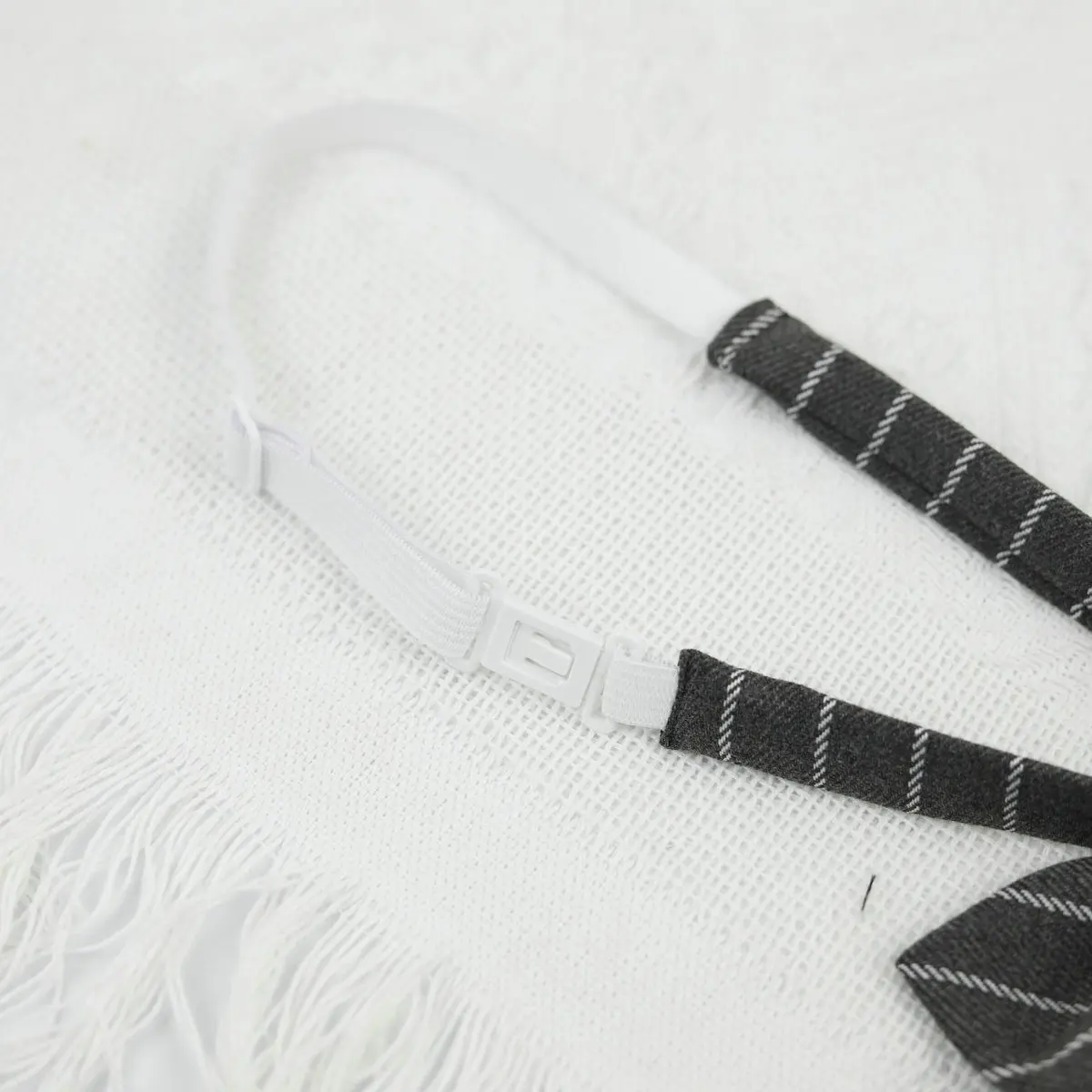 한국어 스타일 블랙 그레이 스트라이프 JK 넥타이 우아한 Bowties 숙녀 칼라 슬림 넥타이 셔츠 액세서리 선물 코튼 소프트 게으른 넥타이