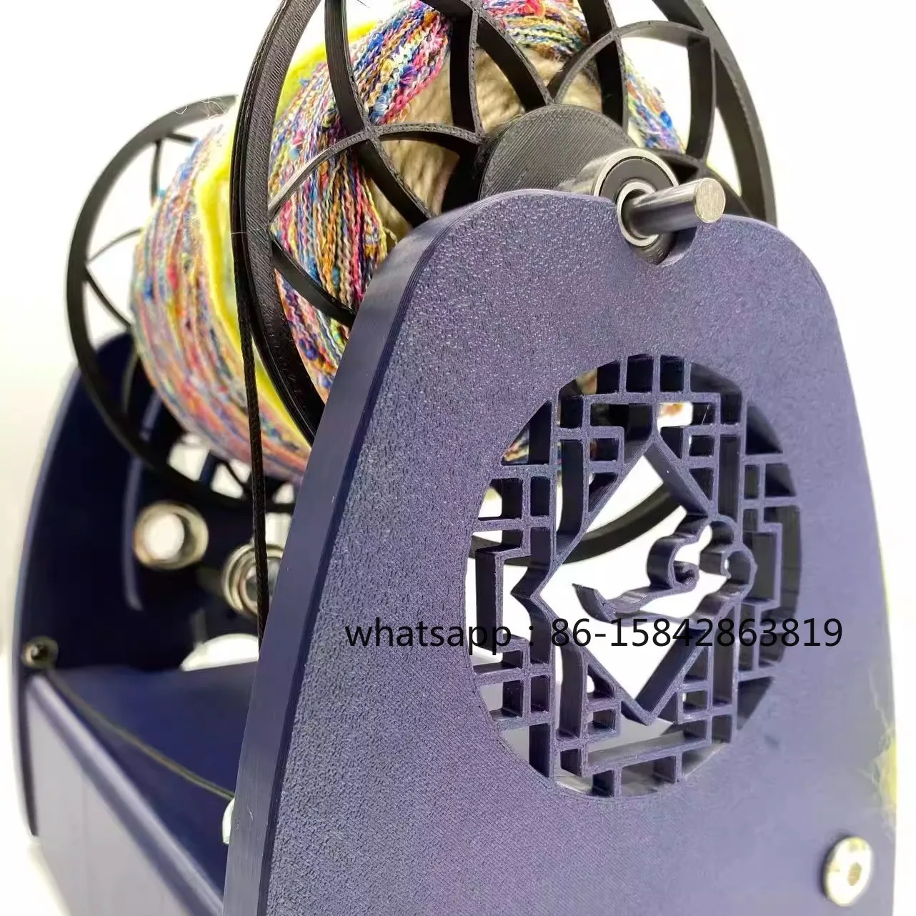 Large Spinning Wheel Electric Spinner for Plant Fibers & Pet Hair - Handspun Art Yarn Making Tool