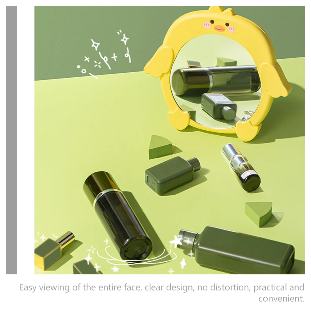 

Cartoon Desktop Mirror Portable Vanity Mirror for Makeup Table Top Home Office Bedroom Travel Use Table Mirrors