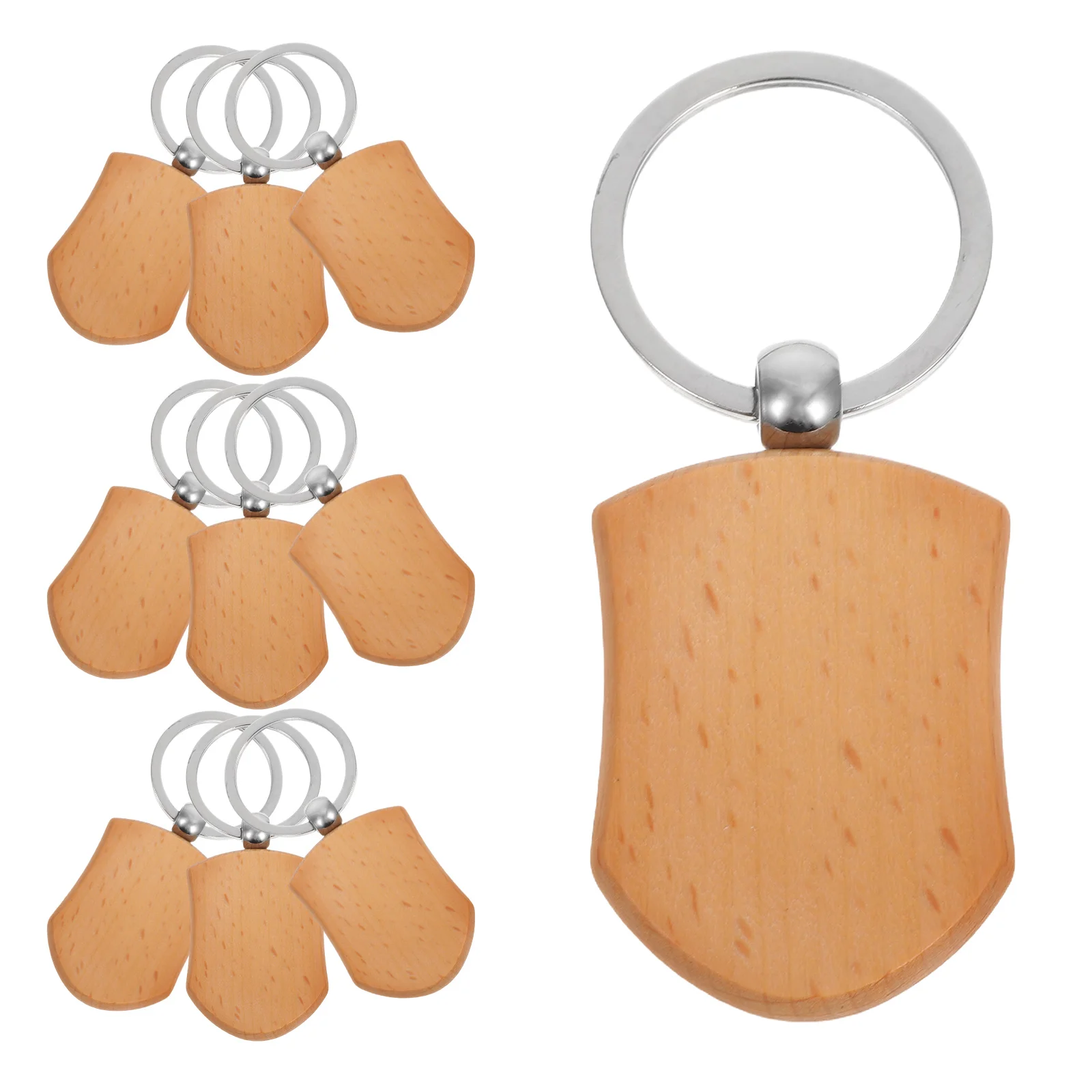 

10pcs Wooden Chain Diy Engraving Kit Dormitory naments Pendents Engrave Wood naments Tag Kits Supplies