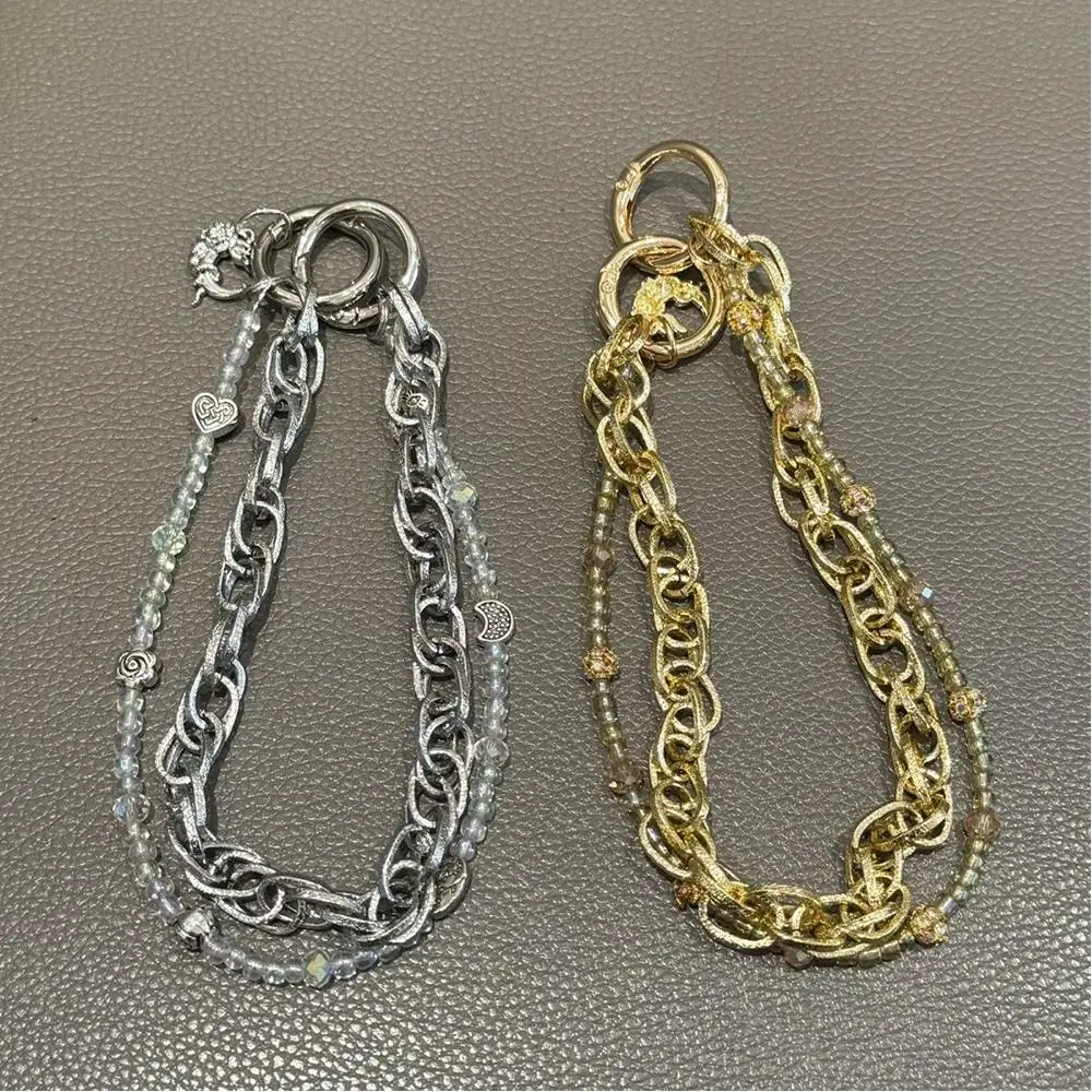 

Bag Decoration Pants Chain Bag Handle Clothing Chain Phone Decoration Chain Bag Chain Personality Pendant DIY Sweet Bead Chain