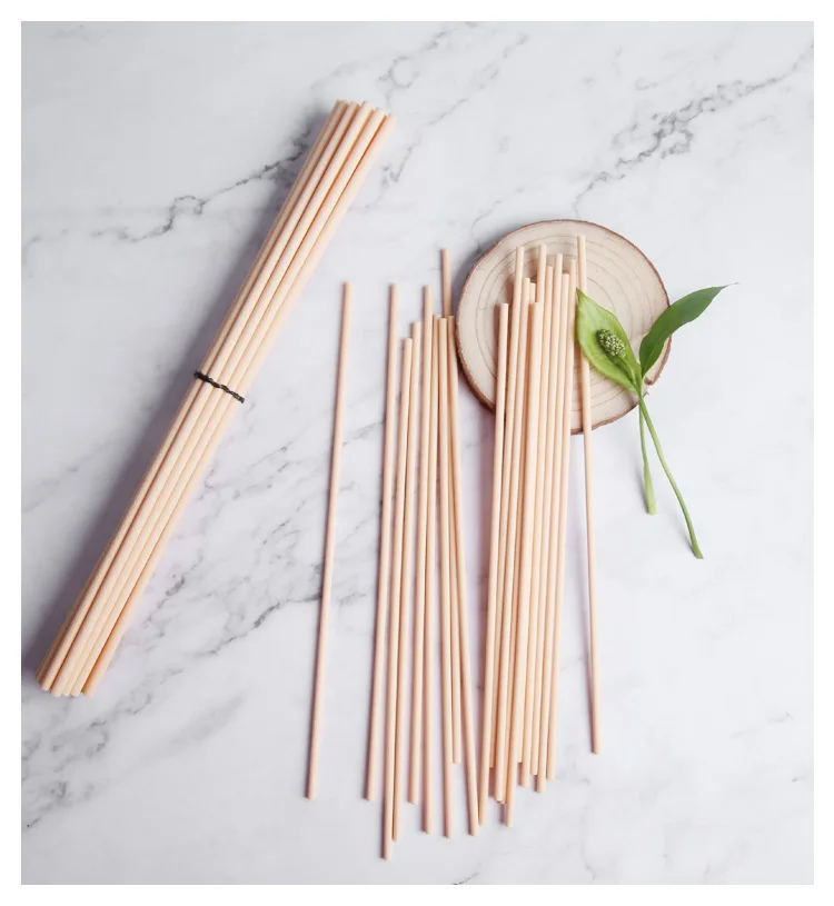 Essential Oil Reed Diffuser Fiber Sticks, Beige Color, Perfume Diffuser Sticks for Home Decor, 3/4/5mm X L30/25/22/15cm, 500Pcs