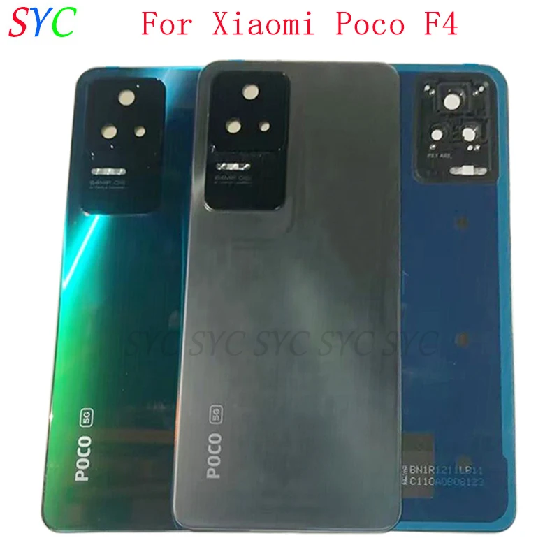 

Original Rear Door Battery Cover Housing Case For Xiaomi Poco F4 Back Cover with Camera Lens Logo Repair Parts