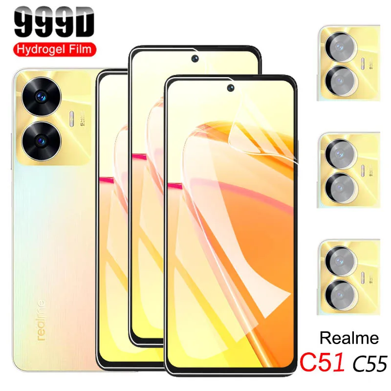 

for realme c51 pelicula hidrogel for real me c51 hydrogel film realmec51 hidrogel screen protector realmi c55 c 51 not vidro glass c55 realme