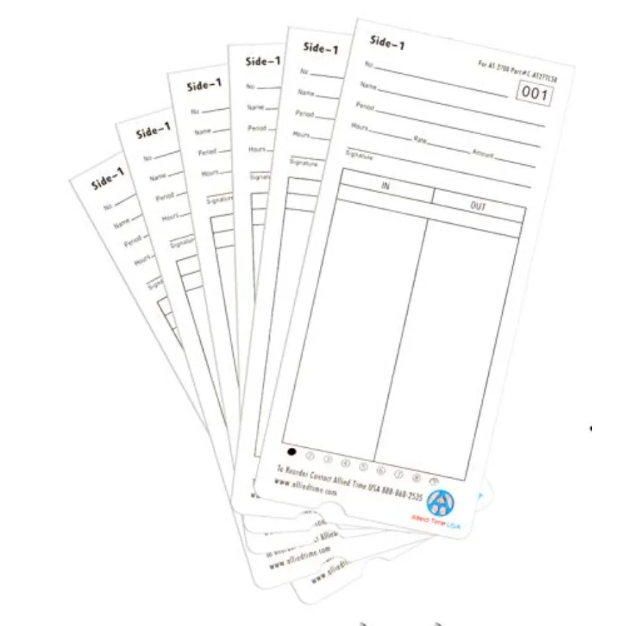 

Genuine AT-2700 time Cards 4-Packs of 50ea