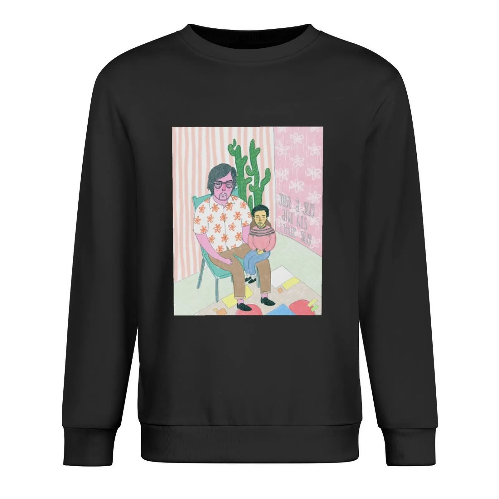 

a guy & his little guy Pullover men's clothing tracksuit men autumn new products clothes for men sweatshirt men