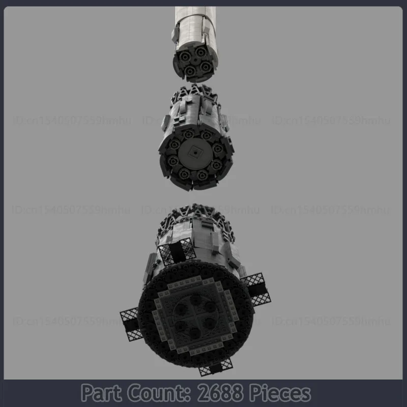 

Космическая серия 1:110 N1 Ракета (N-1) Набор строительных блоков Технология Кирпичи Космический корабль Дисплей Автомобиль Игрушки для детей Рождественские подарки